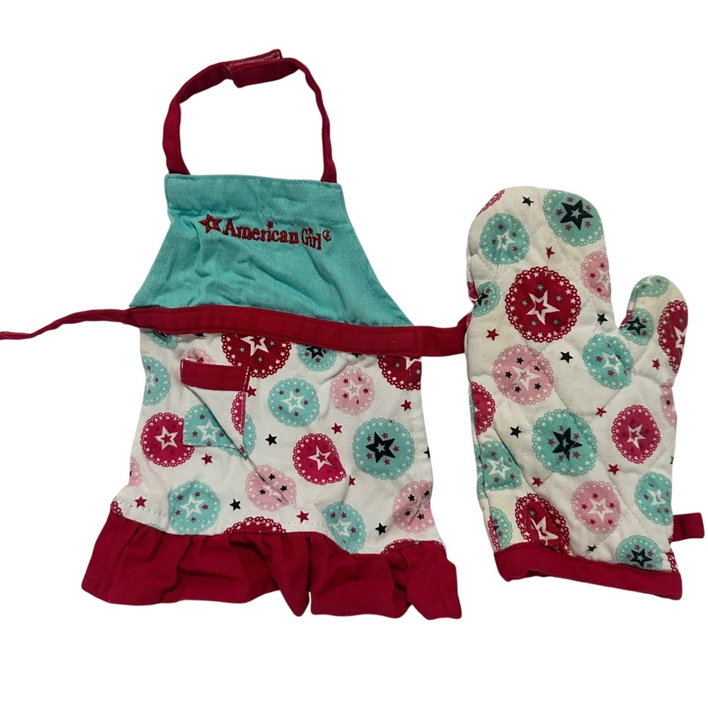 Williams Sonoma American‎ Girl Style Doll Apron Set 18"
